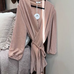 Champagne pink sparkly dress